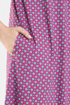 Zivame Desi Drama Knit Cotton Full Length Nightdress - Begonia Pink — thumbnail 6